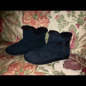 Skechers Black Suede Booties